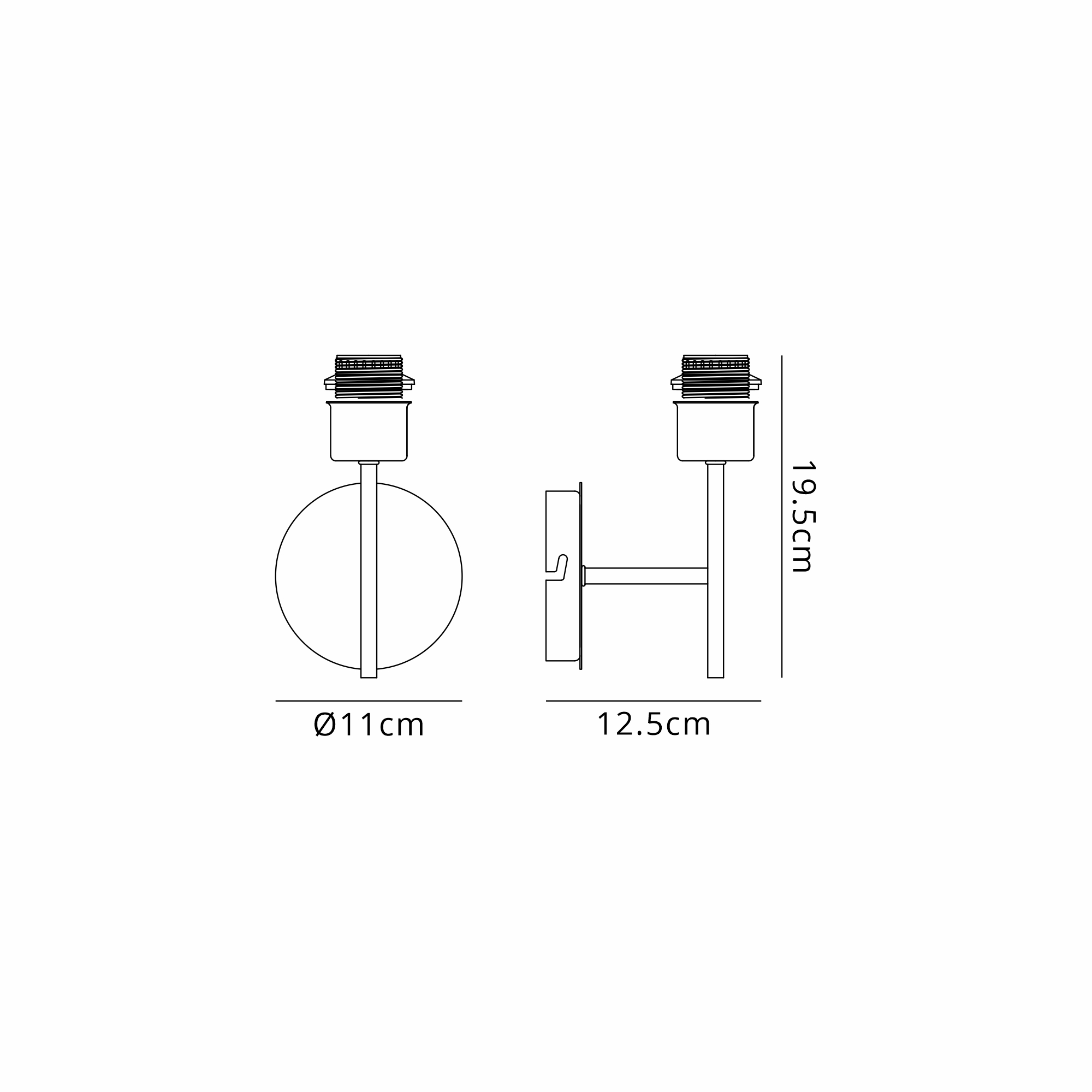 Carrie Satin Nickel Wall Lights Deco Armed Wall Lights